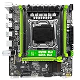Cartes mères Kit Carte mère X99 P4 avec processeur E5 2630 V4 (LGA2011-3) et 16 Go de RAM DDR4 (1 x 16 Go) à 2133 MHz, SSD NVMe M.2 SATA.(Motherboard+CPU)