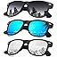 D10-(3 Pack) Black Frame Gradient Black/Blue/Silver D10-(3 Pack) Black Frame Gradient Black/Blue/Silver
