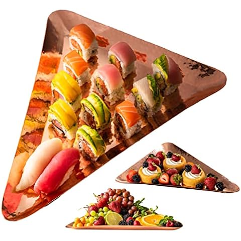 Colleta Home Bandeja de cobre para servir triángulos Cover