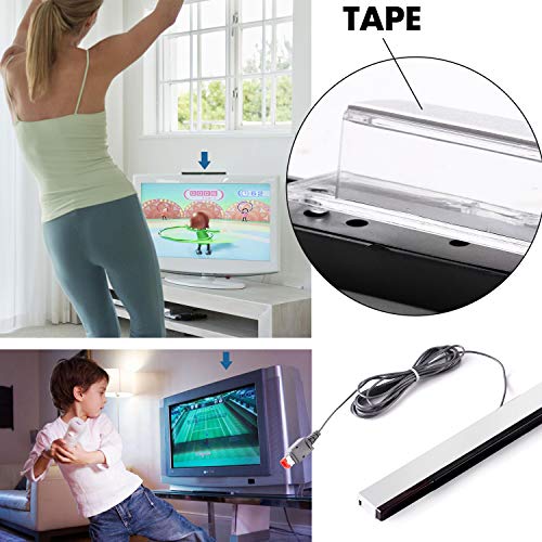 Fpxnb 2 Pcs Replacement Motion Sensor Bars For Wii & Wiiu Game Console, Wired Infrared Ir Ray Sensors (Pack Of 2) #TOP6