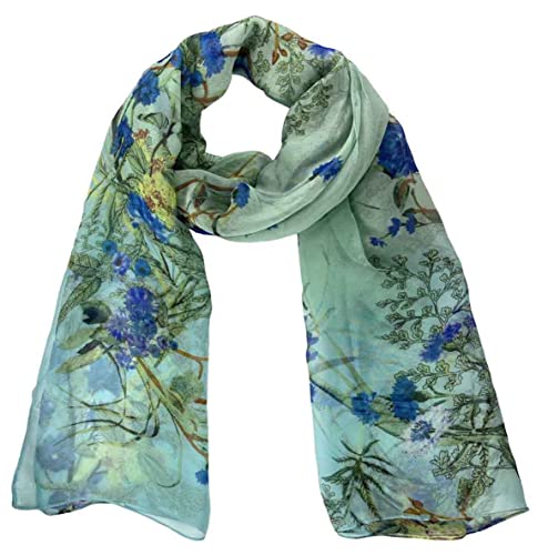 Xyueanlo Scarfs for Women Lightweight Scarves Fashion Print Floral Pattern Scarf Shawls