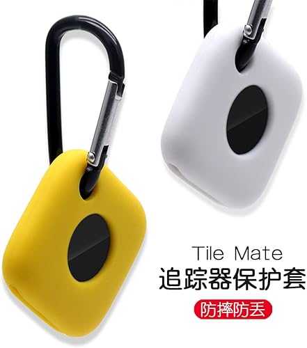Miniatura 7 de DAYJOY - Juego de 3 fundas protectoras de silicona suave y flexible compatibles con Tile Mate 2022, funda antiarañazos con mosquetón para Tile Mate