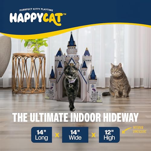 Casa Rascador Castillo HappyCat para Gatos Interior miniatura 4