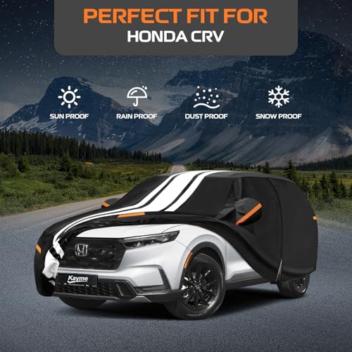 Image of Kayme Heavy Duty Car Cover Custom Fit for Honda CRV CR-V (1995-2026)