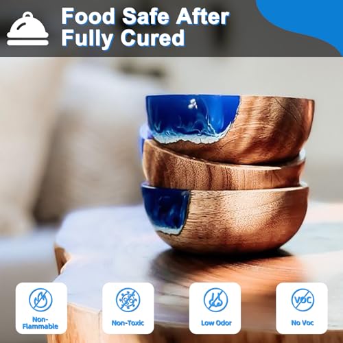 Table Top Epoxy Resin 2 Gallon, Super Gloss & Crystal Clear Epoxy Resin Kit with UV Resistant & Self Leveling, Non Toxic Food Safe for River Tables, Live Edge Tables, Bar Tops, Countertops 1:1 - Image 6