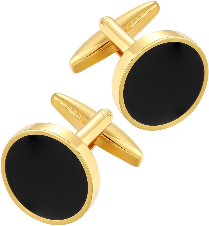 Cufflinks for Men and Tuxedo Shirt Studs Set with Gift Box Stainless Steel Cuff links
