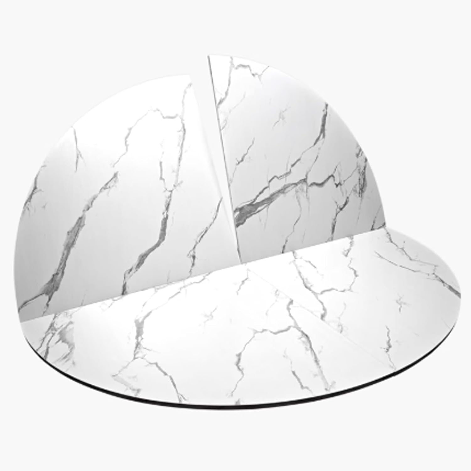 Large Round Foldable Table Top Temporary Extender, Folding Table Top for Kitchen Dining Coffee Patio Tables Tops, No Legs Easy to Store(White,120cm/47.2in)