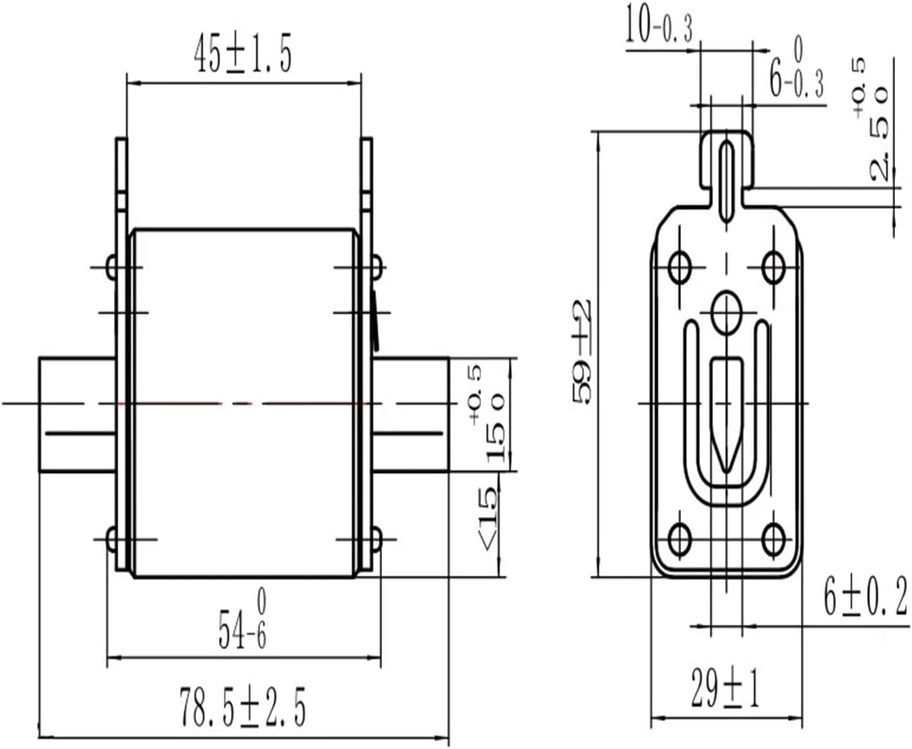 RT302-00 Series DC Protection Blade Fuse(63A)
