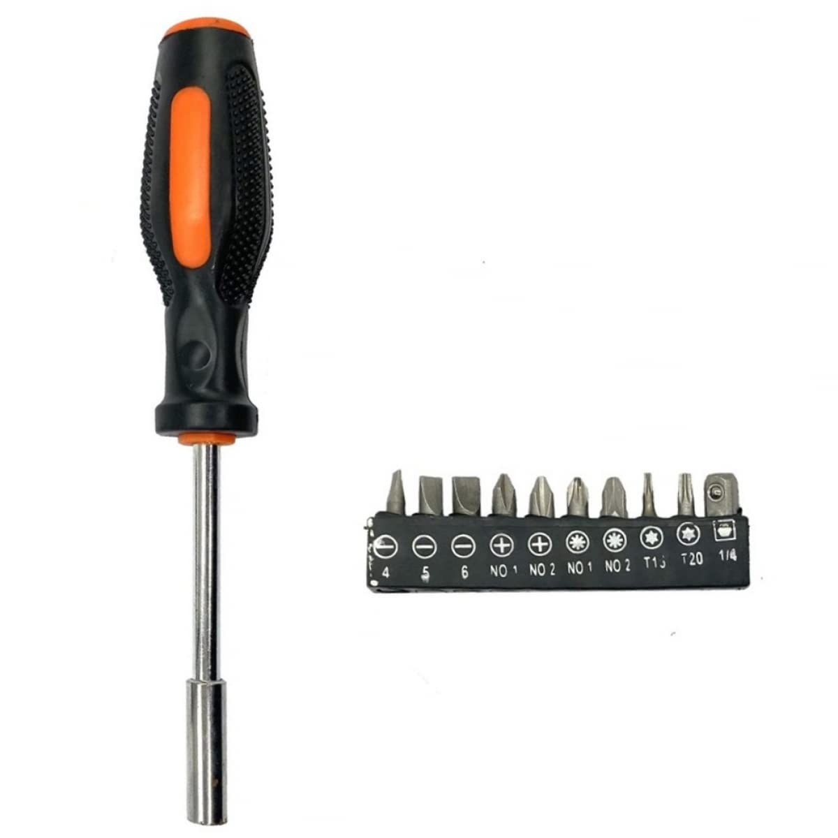 YA−MAN HRF-11B 11Pcs Screwdriver Set Multifunction Magnetic Hex Screw Driver Bits