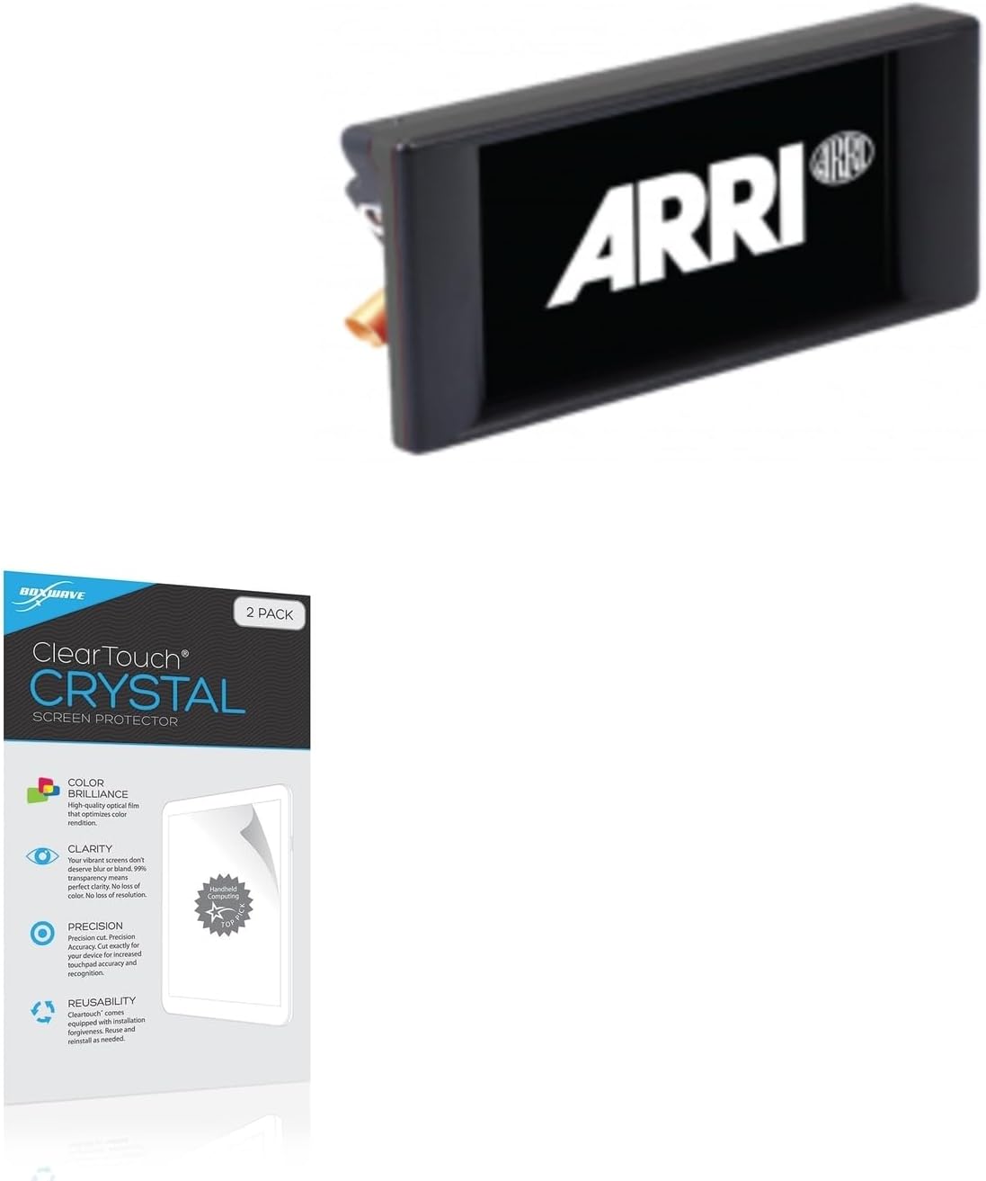 BoxWave Screen Protector Compatible with ARRI Transvideo StarliteHD5-ARRI (5 in) - ClearTouch Crystal (2-Pack), HD Film Skin - Shields from Scratches