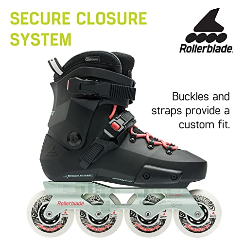 Image of Rollerblade Twister XT Women's Adult Fitness Inline Skate, Black /Mint, Urban Performance Inline Skates