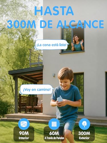 Walkie talkie interactivo infantil azul con cámara de vídeo para juegos de aventura 3