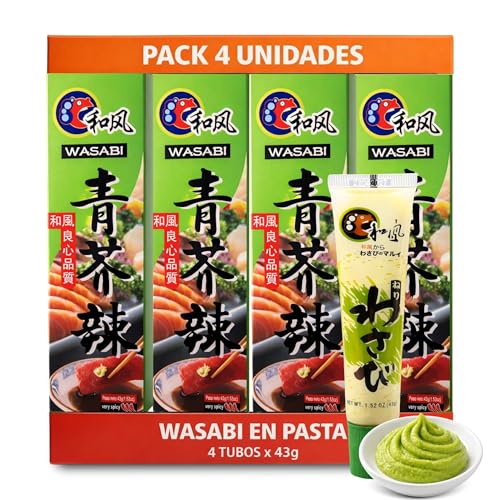 Pasta de wasabi en tubo, ideal para el sushi, el
