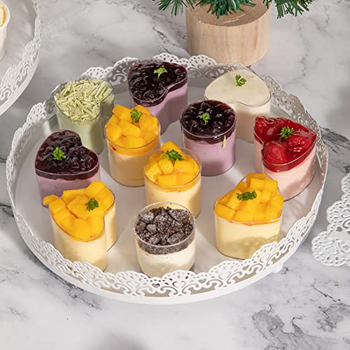 Aledo White Cake Stand 4 Pcs, Dessert Table Display Set Metal Antique-Inspired With Cake Pop Stand, Cupcake Tower, Treats Candy Station For Wedding Birthday Party Baby Shower Celebration Holiday Décor #TOP4