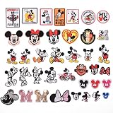 Patches Zum Aufbügeln Gestickter Patch DIY Pudding für Hüte, Tops, T-Shirts, Jeans, Rucksäcke, Gepäck, 39 Zeichentrick-Anime-Figuren