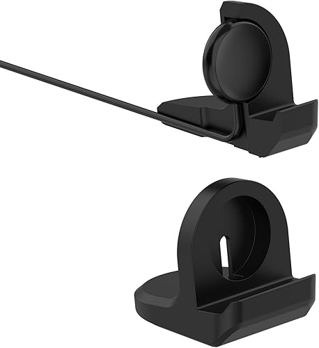 Miniatura 8 de Lemspum Soporte de carga USB negro compatible con Google Pixel Watch base de estación de carga con cable USB de 33 pies accesorio de repuesto para