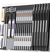 Amazon.co.jp: STAGEEK シャープペンシルセット レザーケース 金属製図