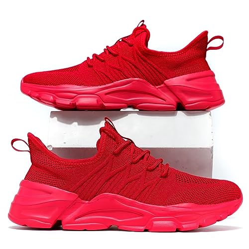 Image of Socviis Mens Slip On Running Shoes Athletic Walking Trainers Lightweight Breathable Mesh Tennis Sneakers