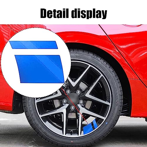 Image of gunhunt 6 PCS Car Reflective Stickers, Wheel Rim Decal Stripes Car Decals, Automotive Decals Hash Stripe Stickers for 18-21 Inch Wheels Tire Rim Safety Decoration Accessories (Blue)