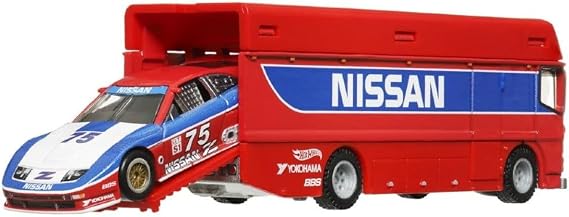 Hot Wheels Premium Team Transport HRV44 Car Culture Euro Hauler & 94' Nissan 300 ZX GTS