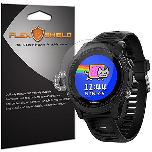 FlexShield Screen Protector Compatible with Garmin Forerunner 935 (5-Pack) Anti-Bubble and Scratch Resistant Clear PET Film