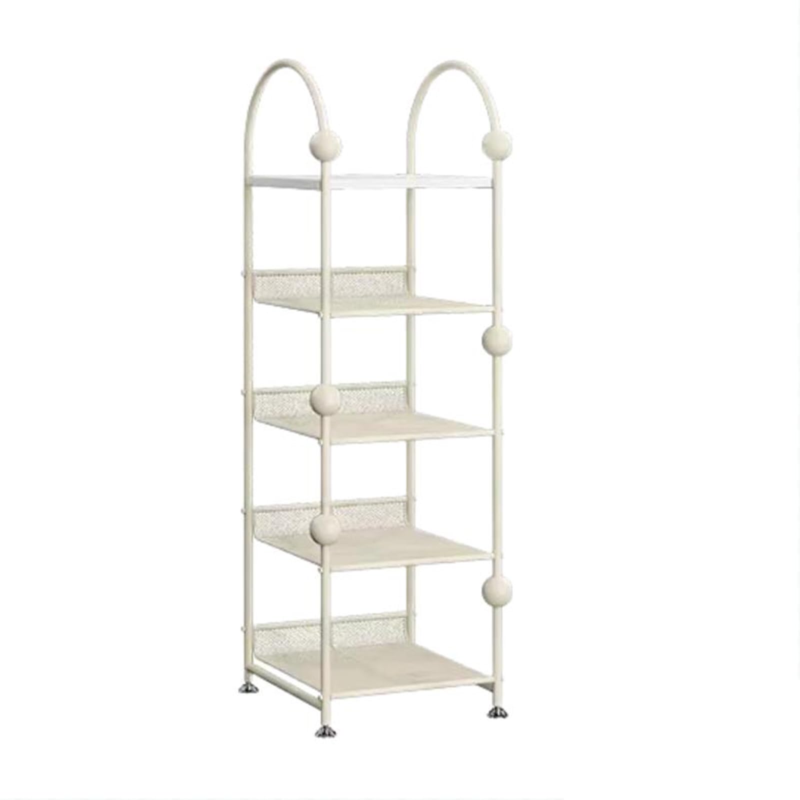 Étagère à chaussures 5 niveaux en métal pour organiser l'entrée JATIBOSH