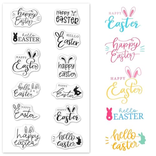 Happy Easter Clear Stamps by Heureppy