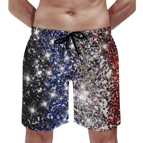 Men's Swim American Flag Trunks Quick Dry Bathing Suit Beach Swimsuit Bottom Shorts4