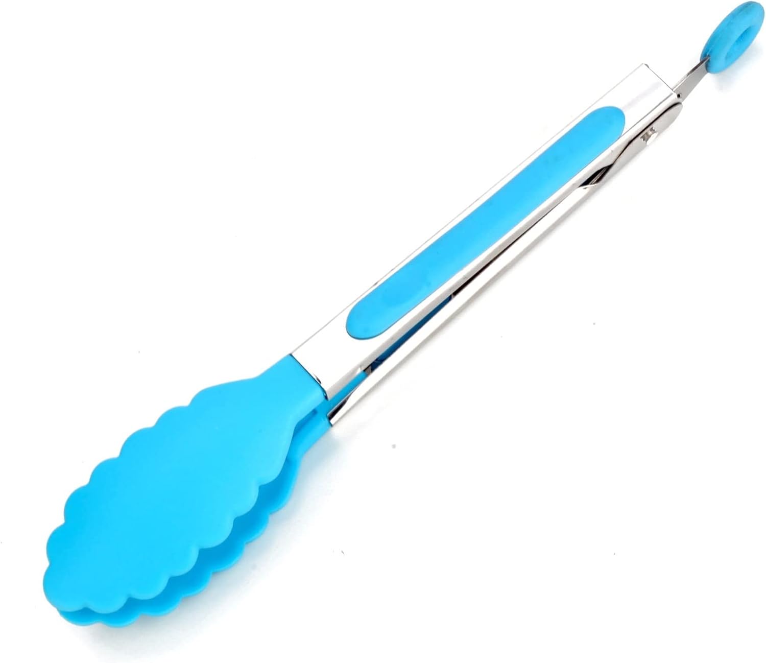 Cooking Tongs 1pc Heat-Resistant BBQ Nylon Food Tong Creative Non-Slip Nylon Bread Tong Serving Tong Kitchen Accessories Tongs(Yellow)