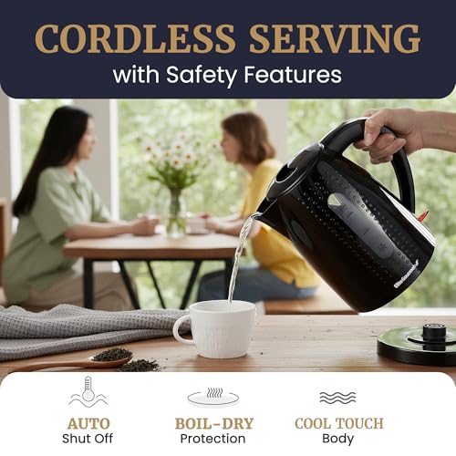 Elite Gourmet 1.7L Cordless Electric Kettle