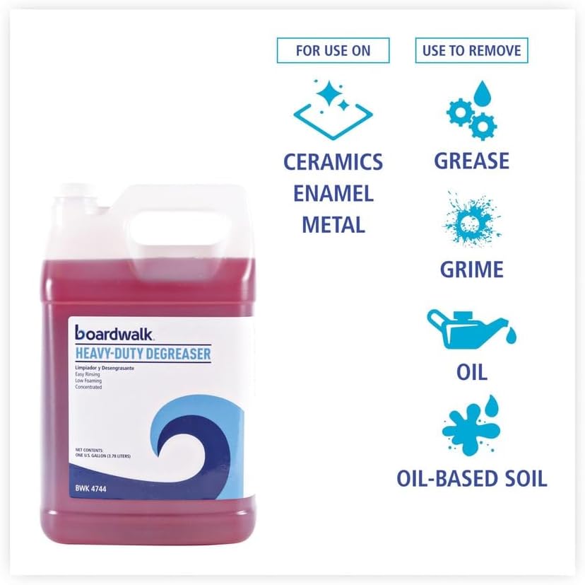 Boardwalk BWK4744EA 1 Gallon Bottle Heavy Duty Degreaser