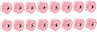 Sosoport 16 Pcs sequins light up wheels outdoor four wheels wheel scroll wheel four wheel roller skates roller skate wheels indoor skateboards wheels pu luminous wheel LED Luminous wheel