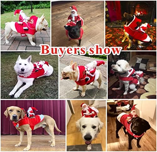 Idepet New Santa Dog Costume Christmas Pet Clothes Winter Hoodie Coat Clothes for Dog Pet Clothing Chihuahua Yorkshire Poodle