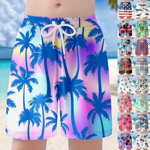 Pantalones cortos florales de verano para niños y niñas en estilo informal de playa 4