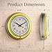 Neon Wall Clock- 14 Round, Double Light Ring, Dual Power, Analog Quartz Timepiece- Retro Décor for Bar, Garage & Game Room by Lavish Home (Yellow)