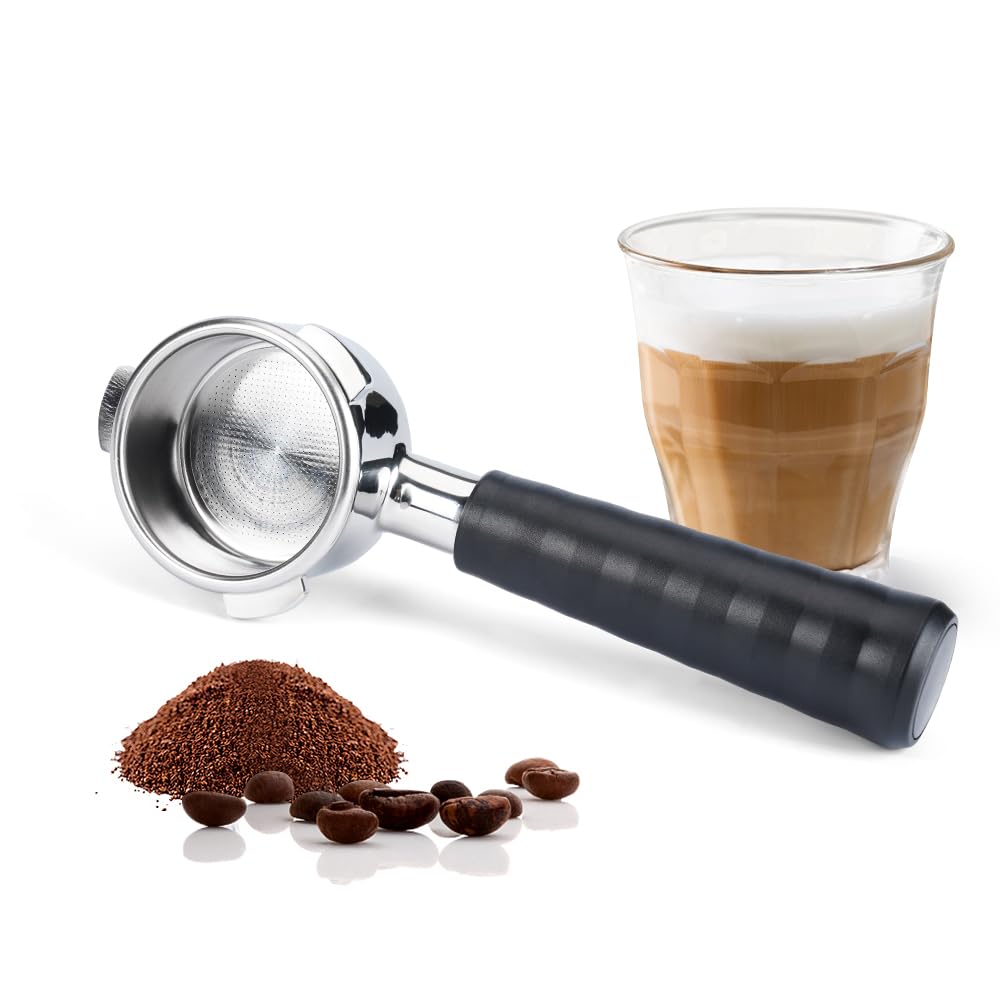 Portafiltro senza fondo da 54 mm per macchina da caffè espresso Breville Barista Express, BENFUCHEN Bottomless Naked Portafilter compatibile con Breville BES870/BES878/BES875/BES880, cestello filtro