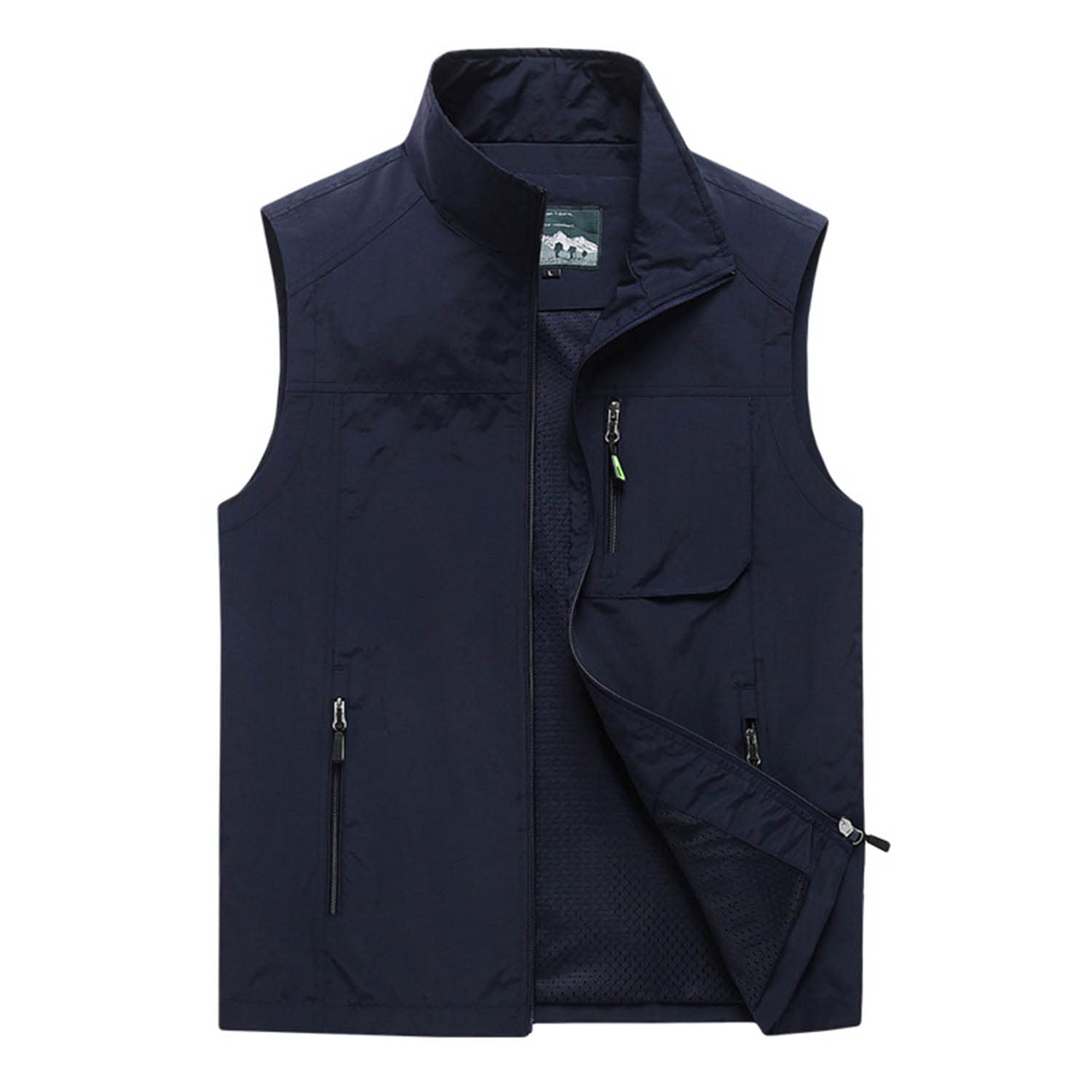 Chaleco De Hombre Exteriores Multibolsillos Chaqueta Casual Sin Mangas Primavera Y Otoño Chaleco Transpirable para La Pesca Fotografía Senderismo Viajes