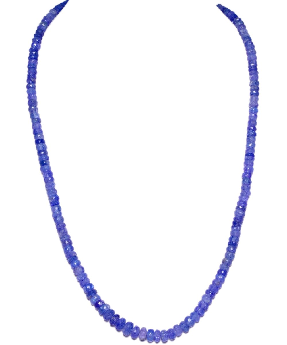 gehna Tanzanite Gemstone Round Faceted Bead Strand-picture-42