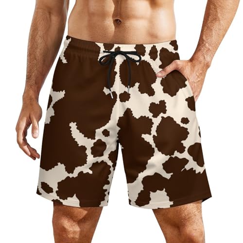 Supdreamc Mens Swim Trunks with Compression Liner Beach Board Shorts Men 2 in 1 Quick Dry Bathing Suit with Pockets2