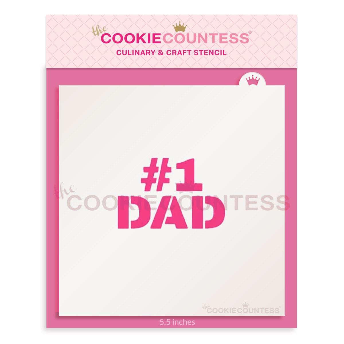 Number One Dad Stencil