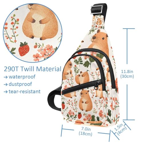 Mochila bandolera original de capibara para regalar a amigos 4