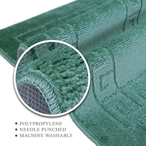 "Paradise Products Badematten-Set im neuen griechischen Teppich-Stil, 2-teilige rutschfeste Badezimmermatten (grün) – Bild 7