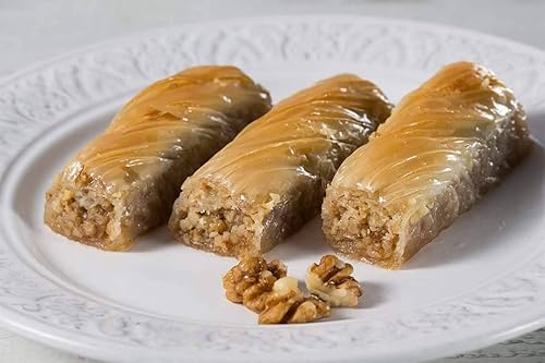 Miniatura 64 de Hafiz Mustafa 1864 Istanbul Baklava - Caja de pastelería - Bocadillos de postre de Baklava horneados hechos de hojas de masa filo fresca, pistacho