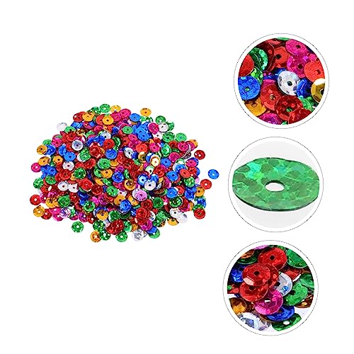 EXCEART 3 Pacotes Lantejoulas Côncavas a Material De Bricolage Tricotar Lantejoulas Soltas Aplique D