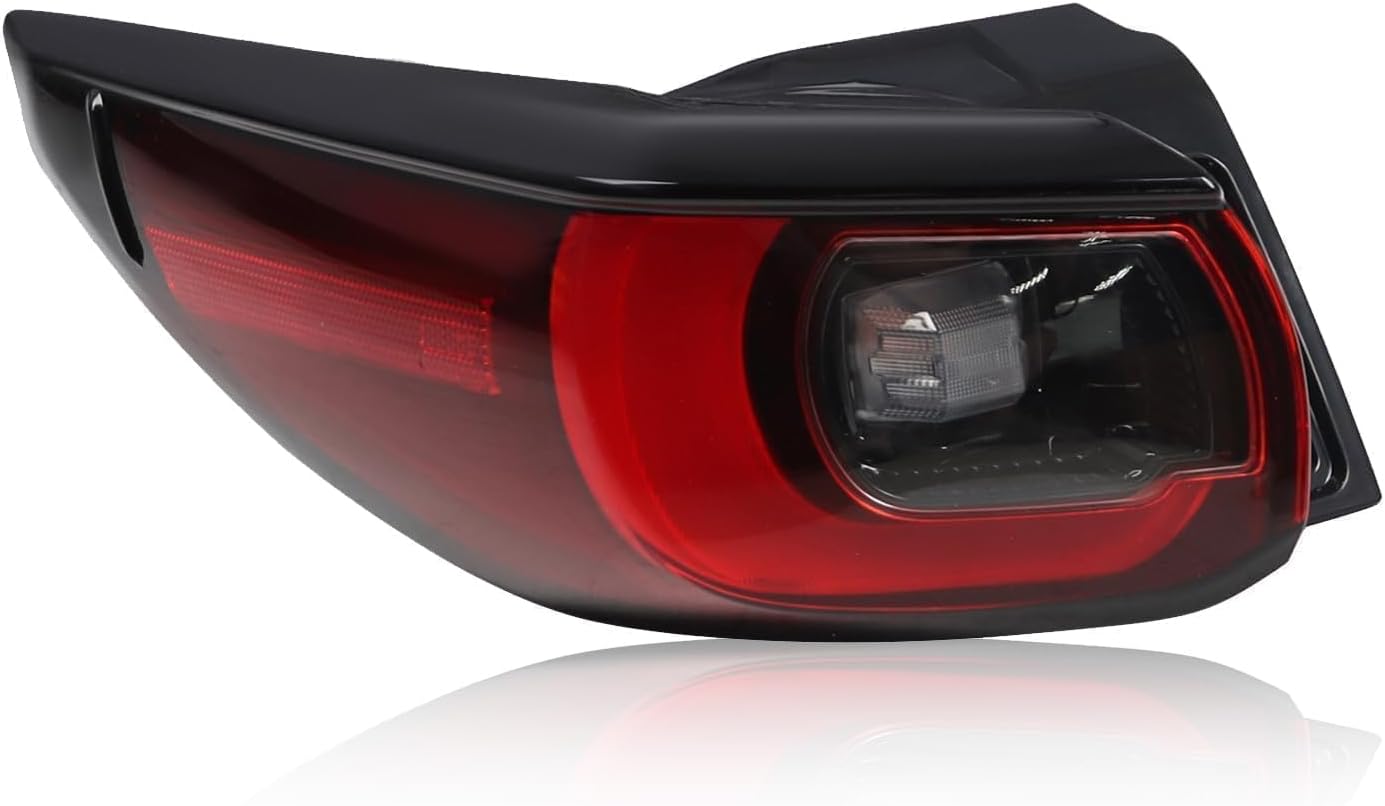 outer tail light assembly compatible with cx5 cx-5 2022 2023 2024 driver side taillight rear brake lamp ma2804138 (left)