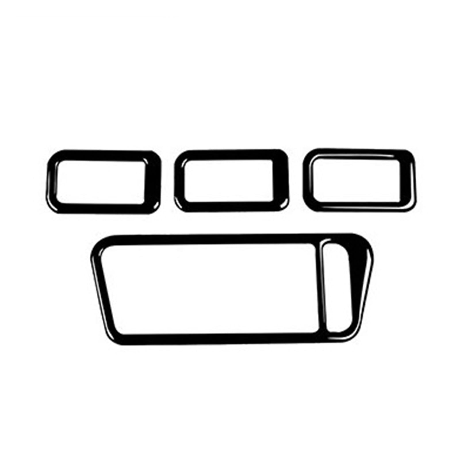 for VW for Golf 7 for GTI Mk7 2013 2014 2015 2016 2017 Window Lift Control Panel Sticker Car Interior Mouldings(RHD Black)