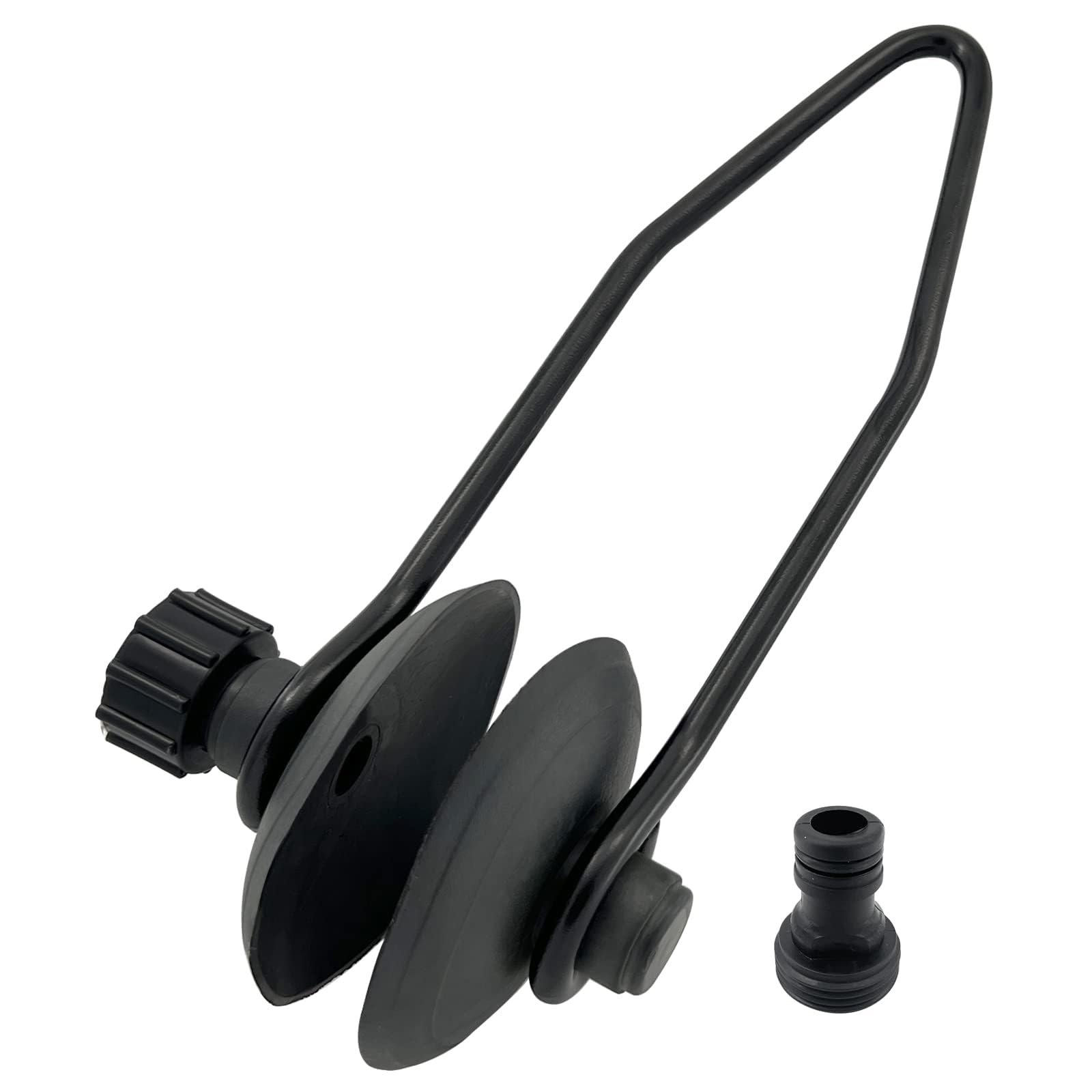 THE WHITE SHOP Universal Round Muff Motor Flusher for Boats - Flush Away Sand, Silt and Salt Boat Motor Flusher Water Flusher Boat Flushing kit Outboard Motor Flusher