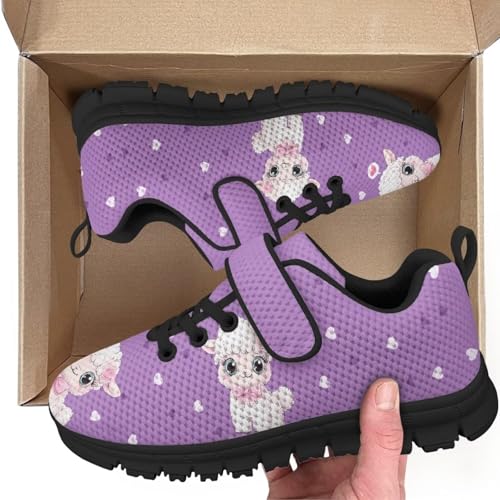 boy Shoes Athletic Running Fashion Sneakers Walking Breathable Kids Girls Fitness Cross-Training Tennis Lightweight Shoes(Little Kid/Big Kid) Cute Sheep Pattern2