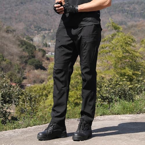 Tactical Cargo Pants for Men Outdoor Athletic Hiking Joggers Straight Leg Stretch Work Sweatpants with Multi Pockets4