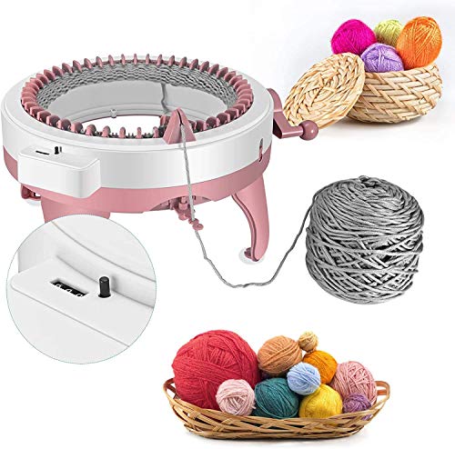 surgicalonline 48 Needles Hand Knitting Machine Parent-Child Toys Knitting Machine Machine Toy DIY Sweater Knitting Machine Knitting Board Rotating Double Knit Loom for Sock/Hat